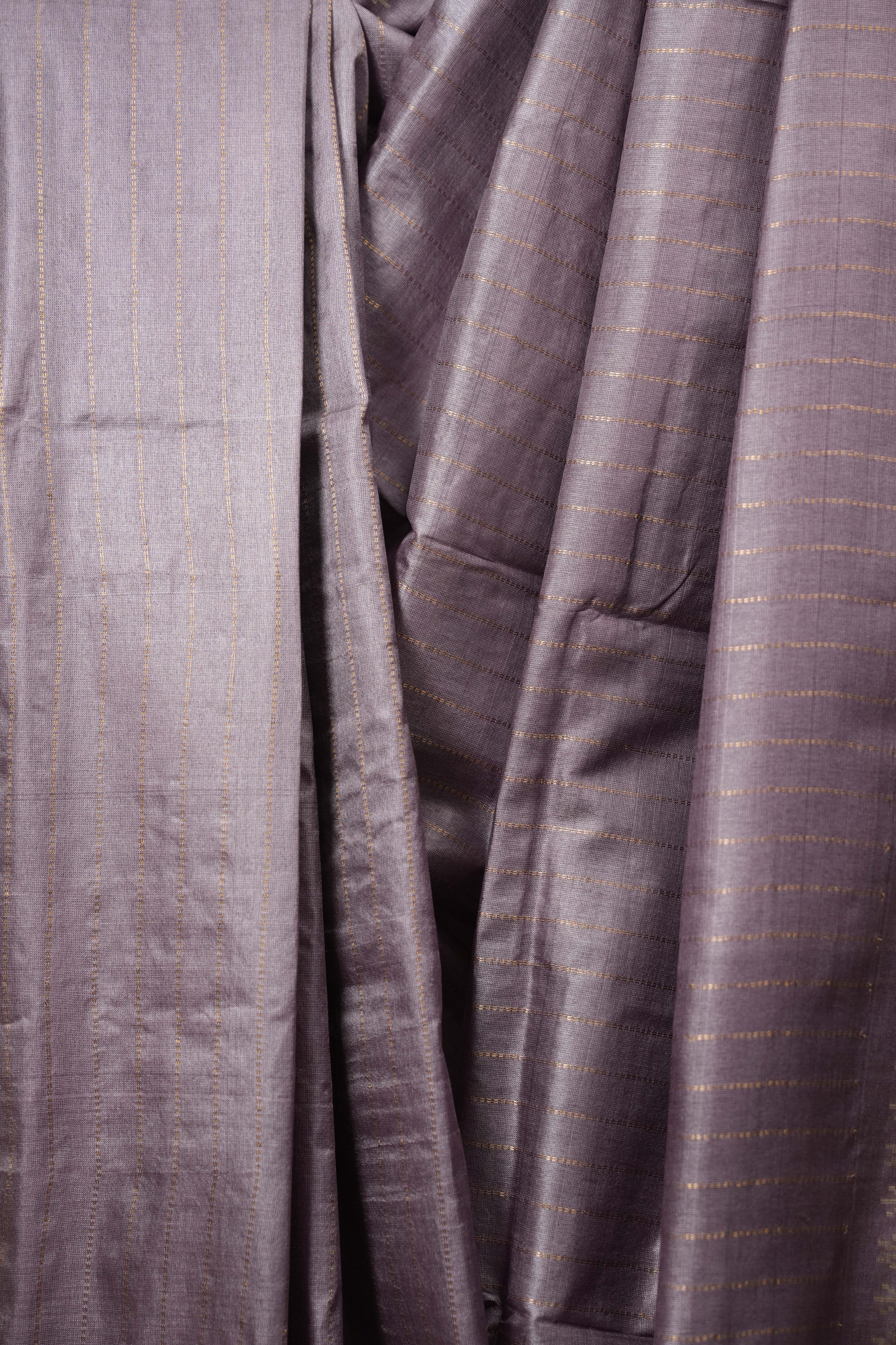 Lavender Tussar Silk Saree - SRLTSS1967