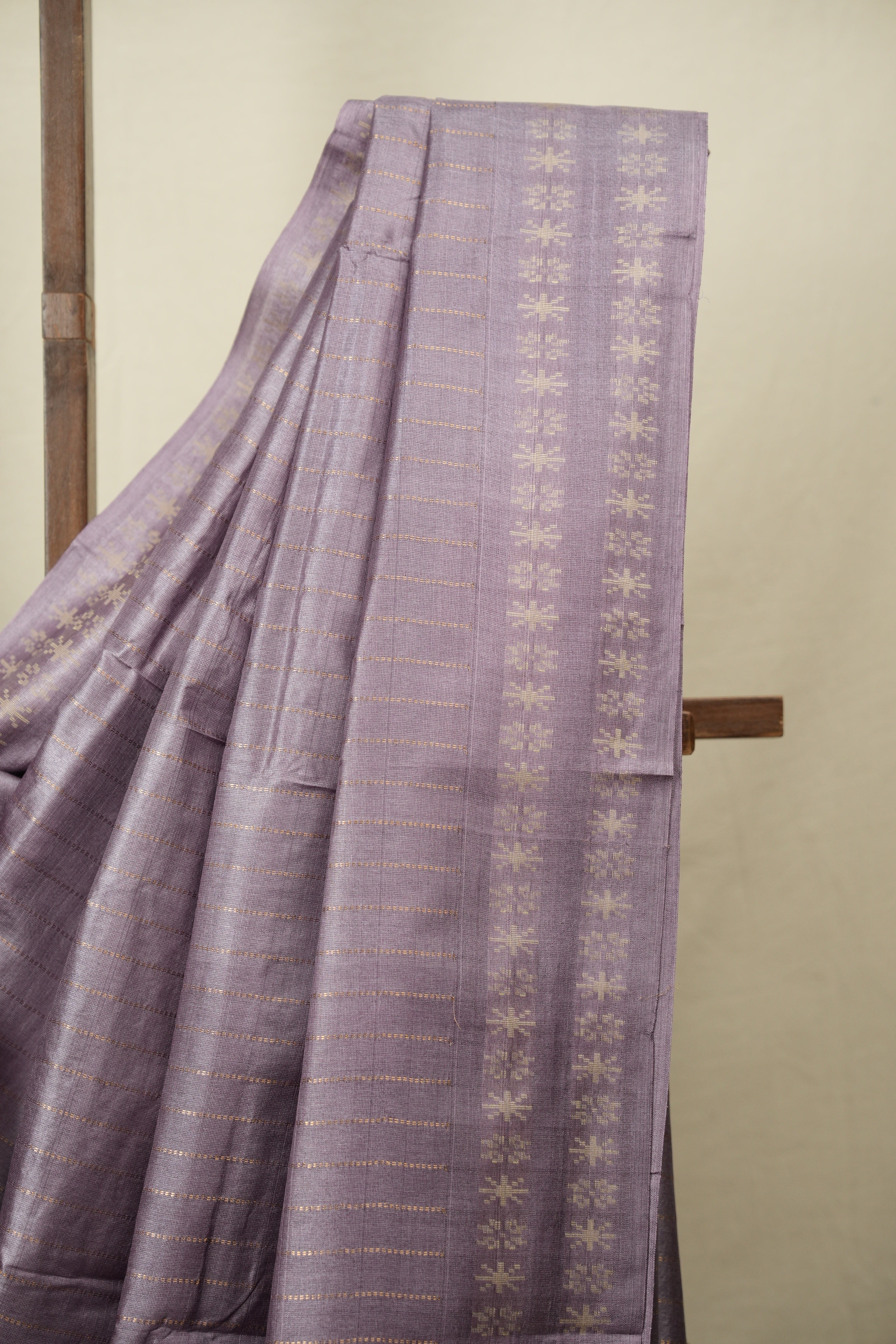 Lavender Tussar Silk Saree - SRLTSS1967