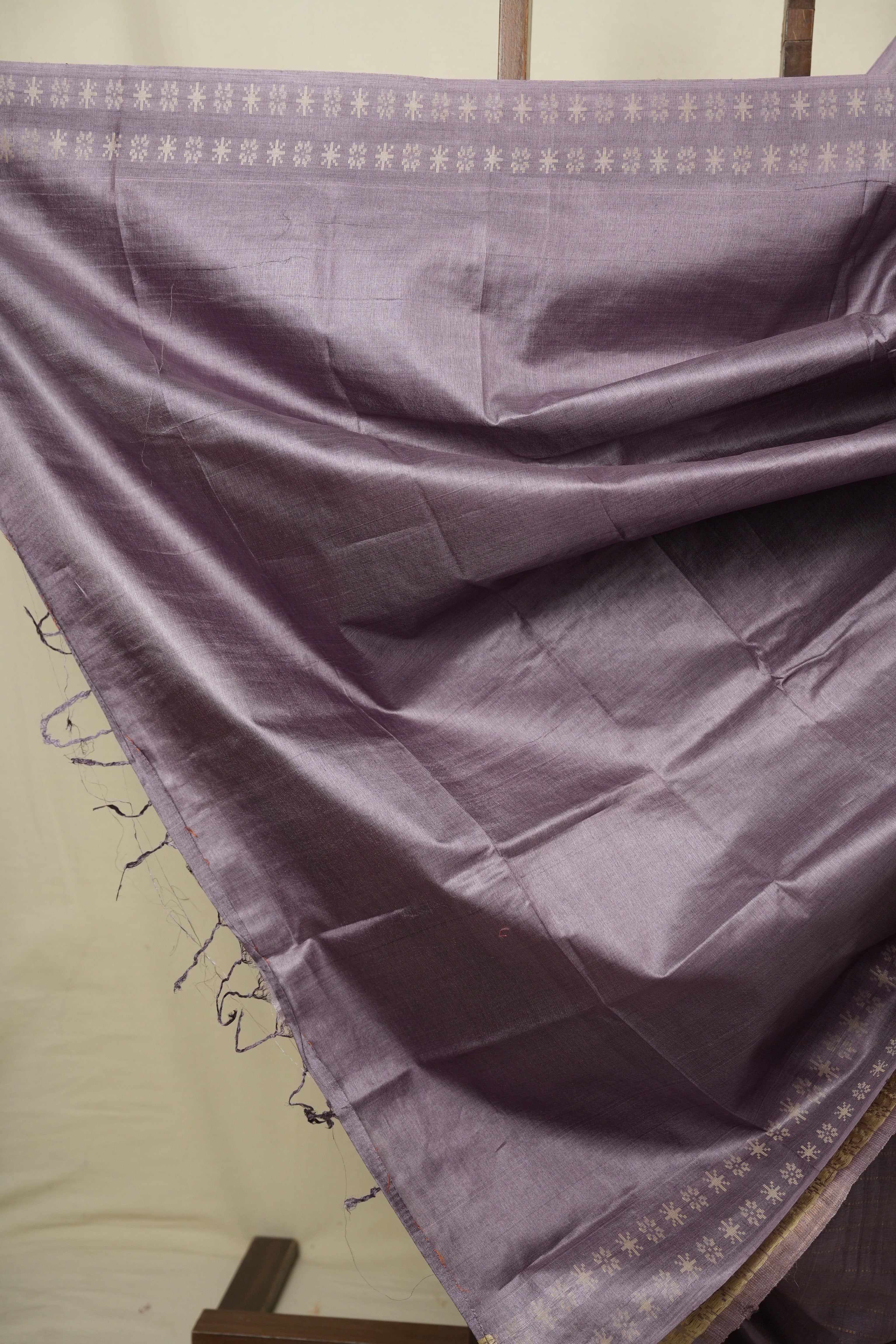 Lavender Tussar Silk Saree - SRLTSS1967