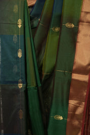 Peacock Green Maheshwari Saree - SRPGMS1276
