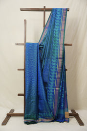 Blue Rajkot Patola Silk Saree - SRBRPSS566