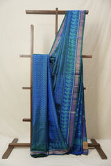 Blue Rajkot Patola Silk Saree - SRBRPSS566