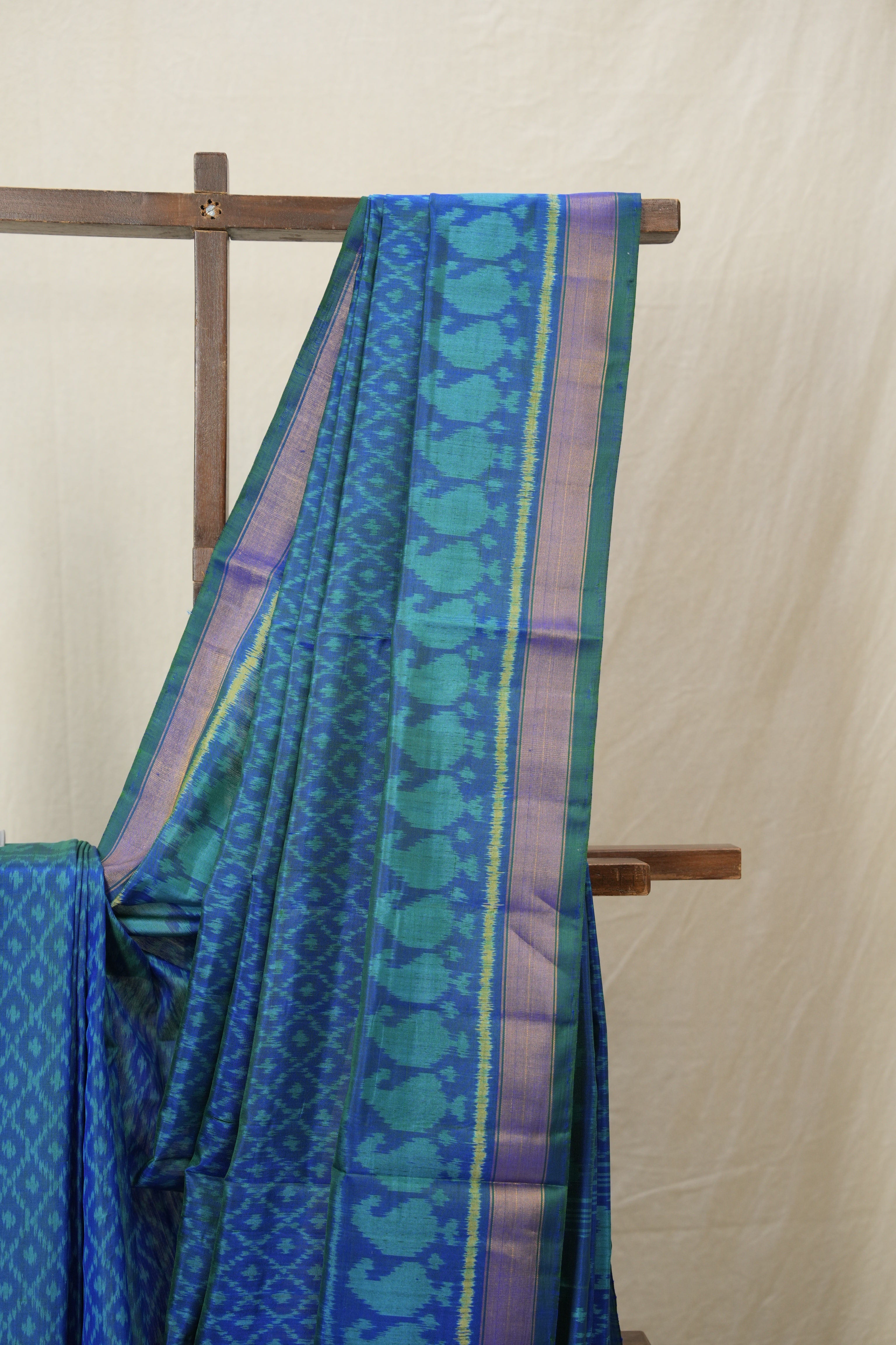 Blue Rajkot Patola Silk Saree - SRBRPSS566