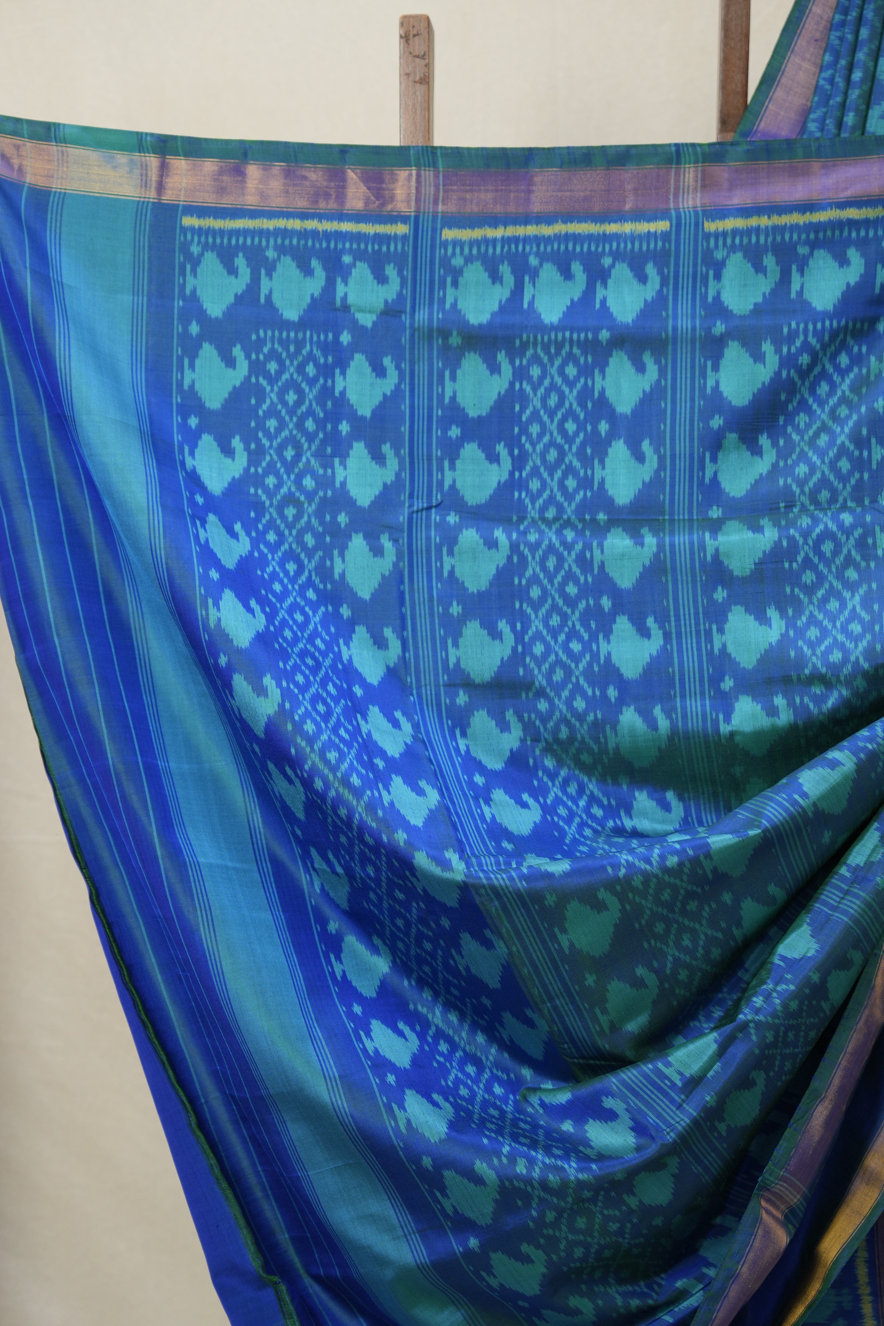 Blue Rajkot Patola Silk Saree - SRBRPSS566