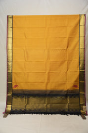 Yellow Kanjivaram Silk Saree - SRYKSS893