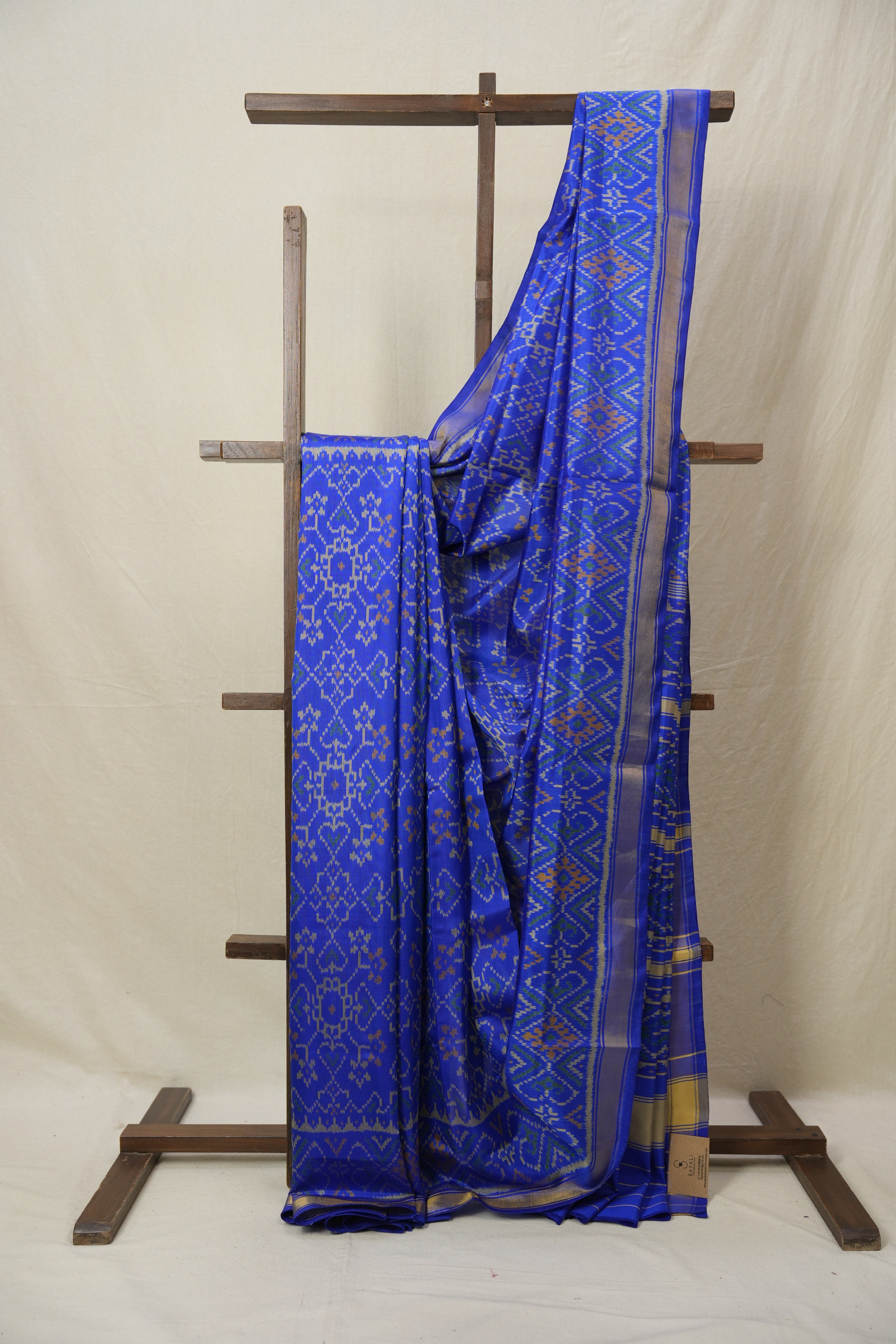 NavyBlue Rajkot Patola Silk Saree - SRNBRPSS570
