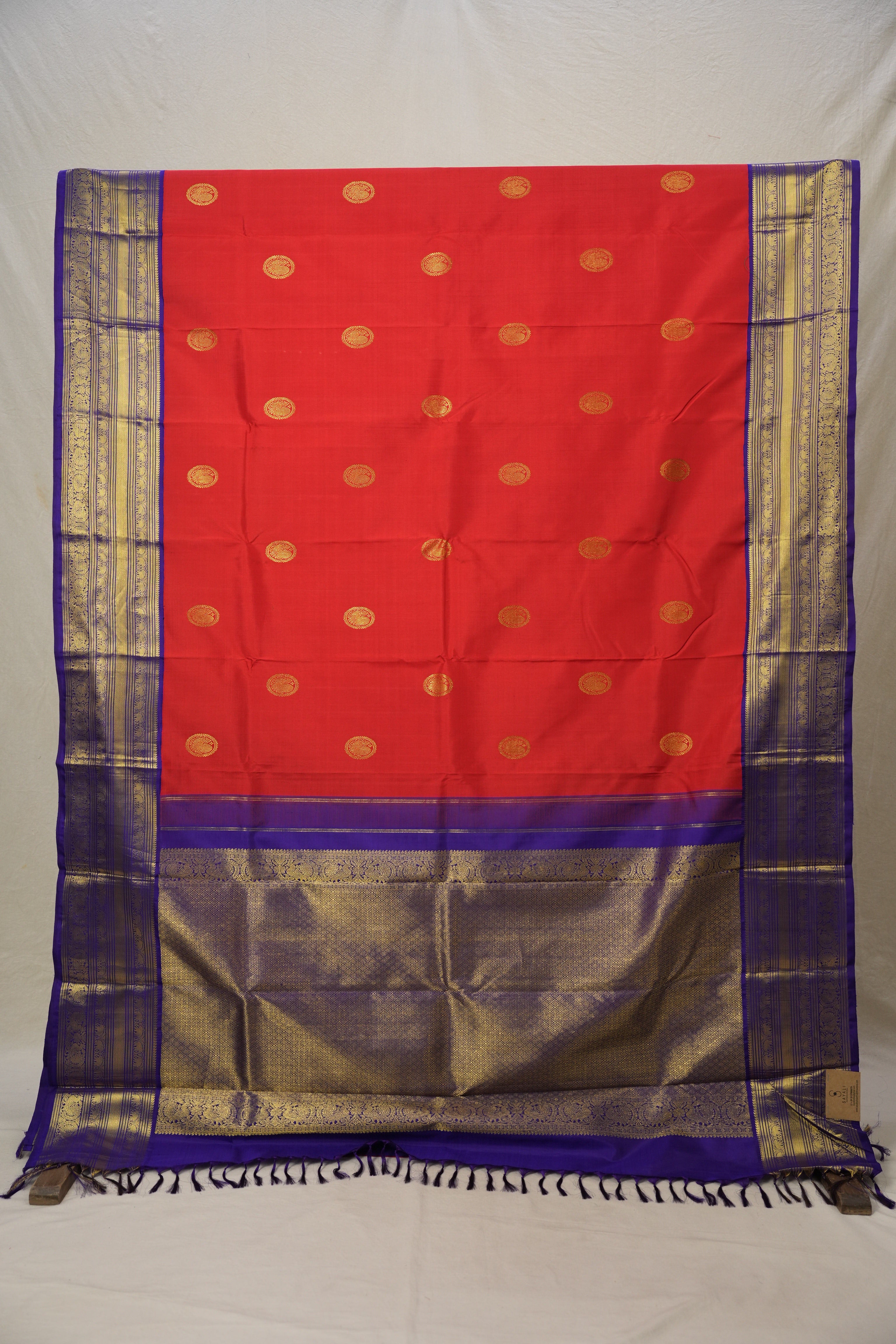 Red Kanjivaram Silk Saree - SRRKSS903