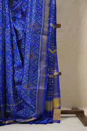 NavyBlue Rajkot Patola Silk Saree - SRNBRPSS570