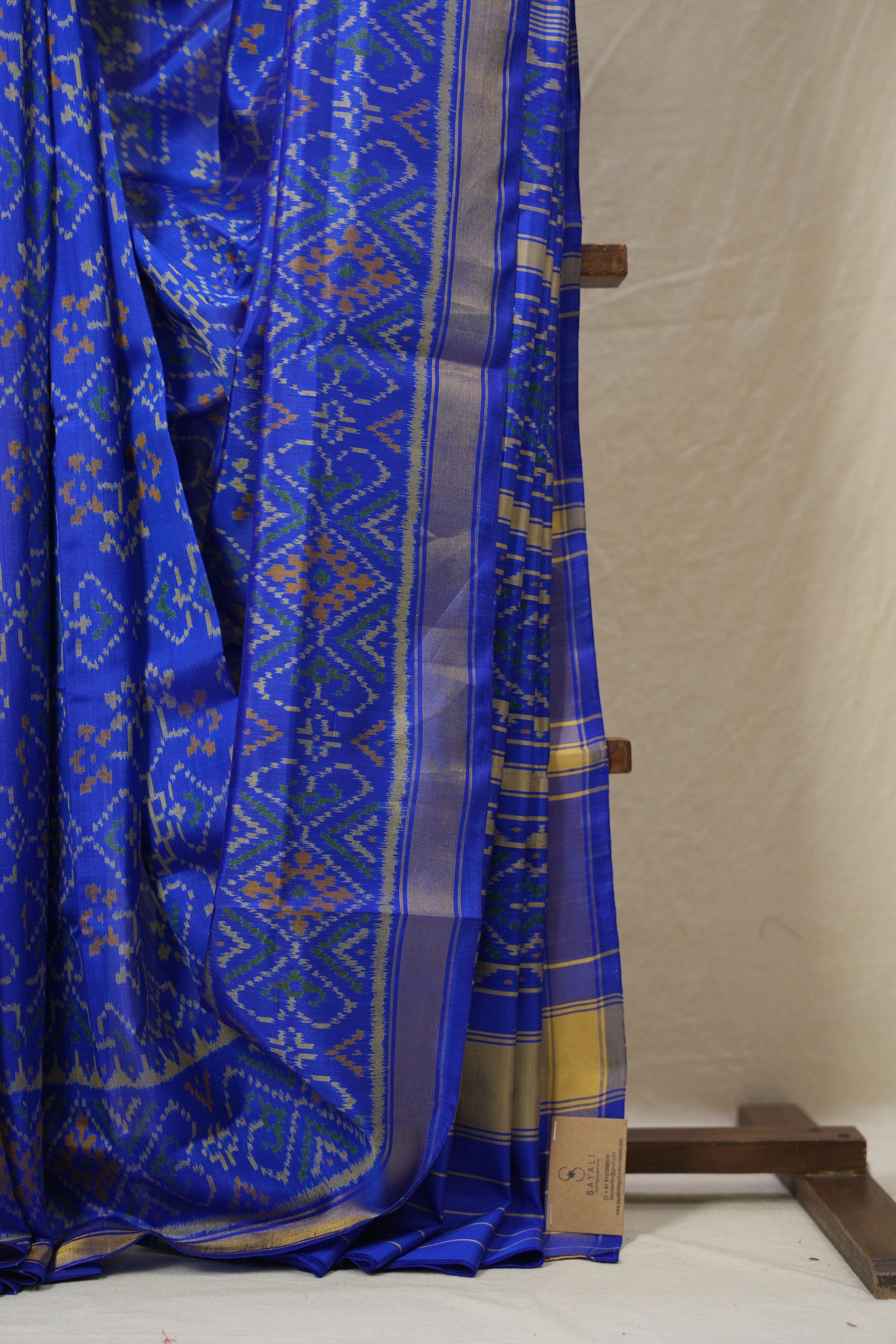 NavyBlue Rajkot Patola Silk Saree - SRNBRPSS570