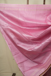 Baby Pink Tussar Silk Saree - SRBPTSS1962