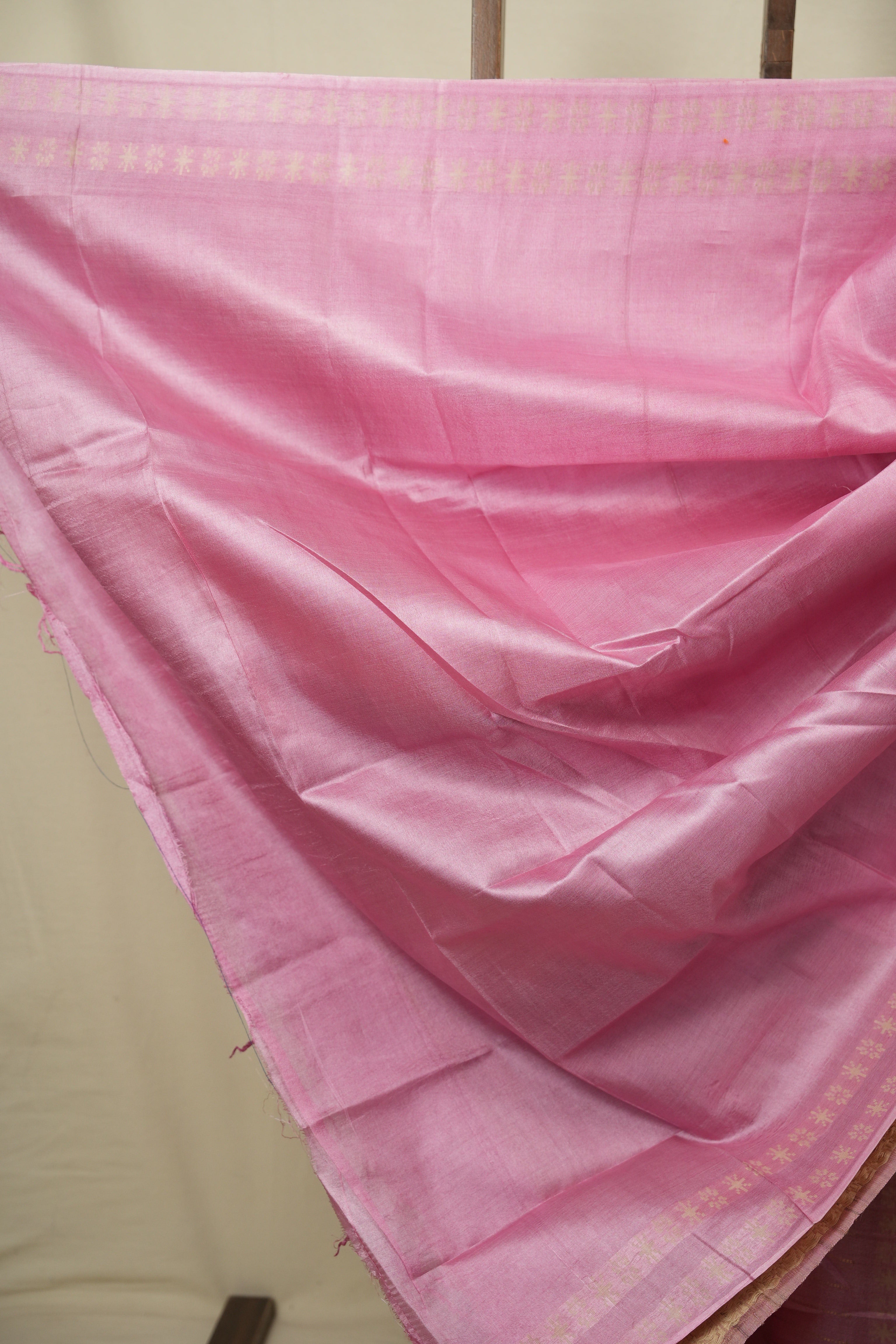 Baby Pink Tussar Silk Saree - SRBPTSS1962