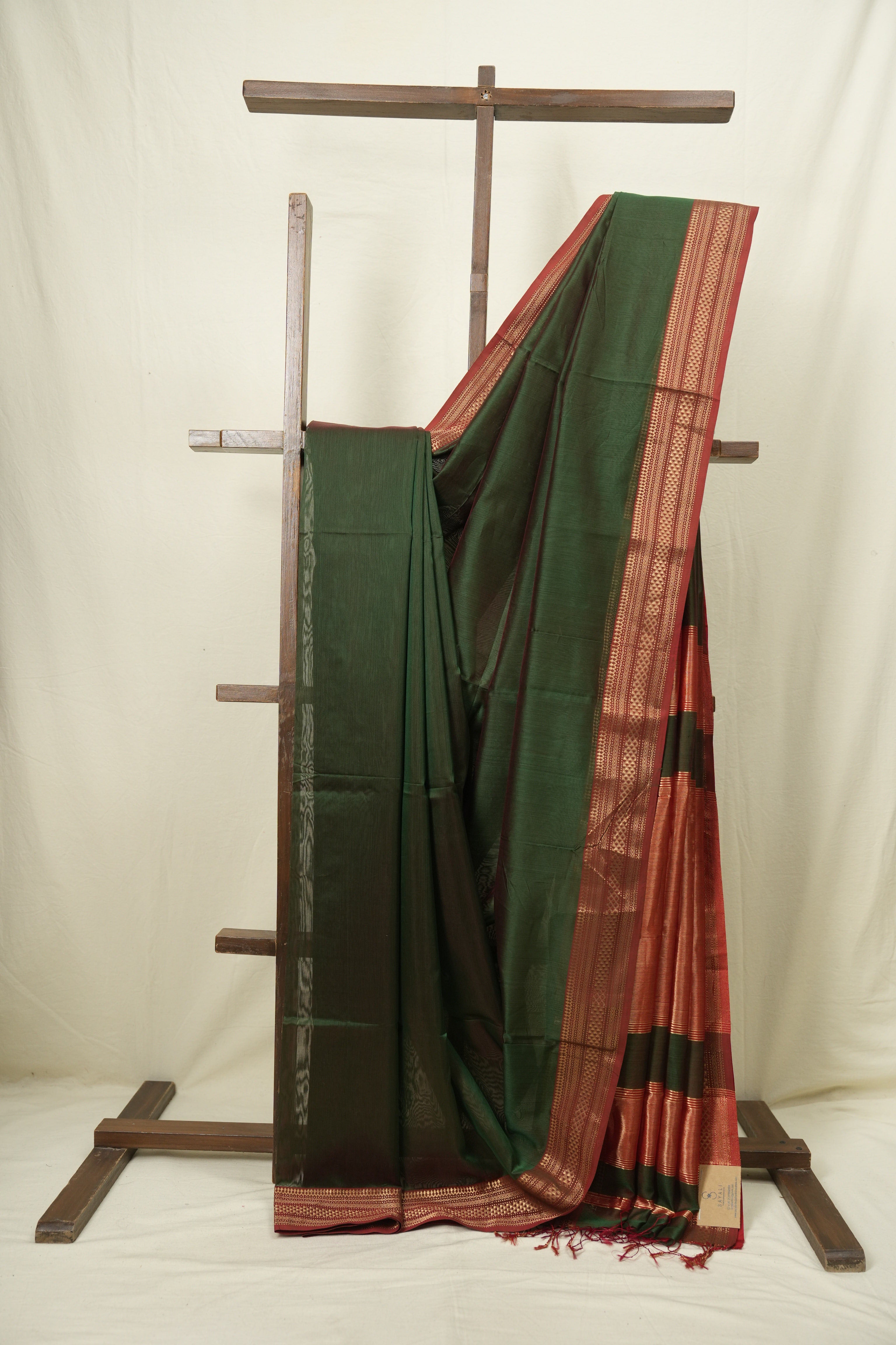 Green Maheshwari Saree - SRGMS1269