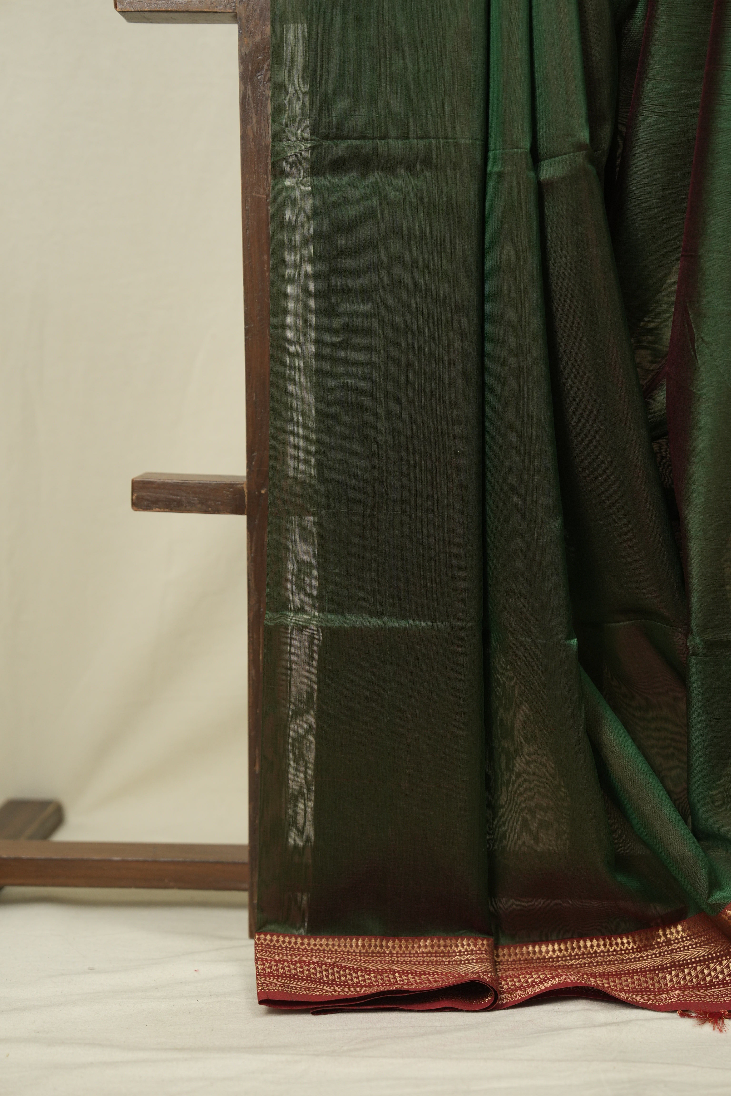 Green Maheshwari Saree - SRGMS1269