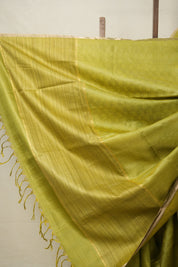 Moss Green Tussar Silk Saree - SRMGTSS1573