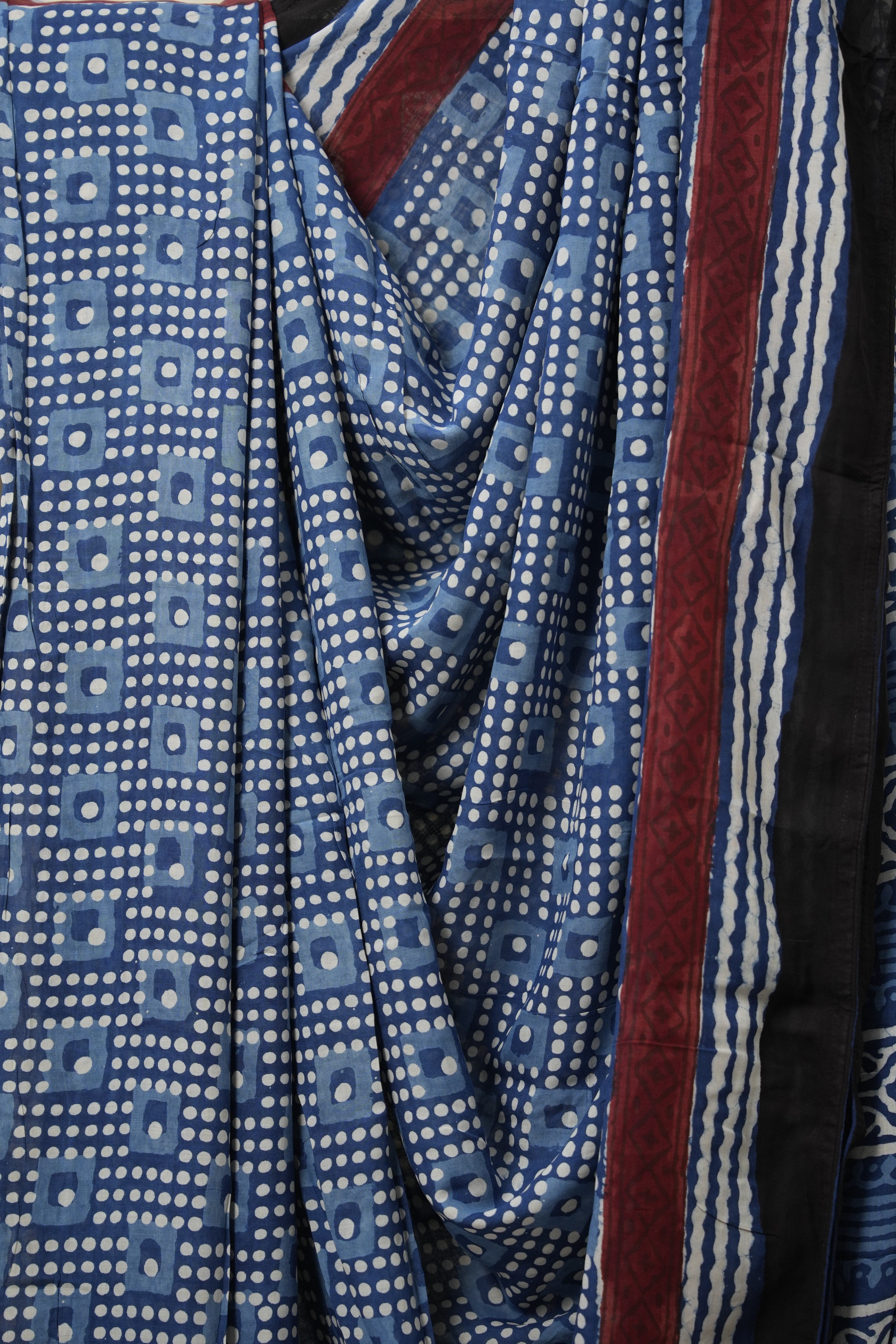 Classic Blue HBP Modal Silk Saree - SRCBHBPMSS472