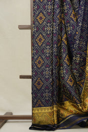 Indigo Blue Rajkot Patola Silk Saree - SRIBRPSS577
