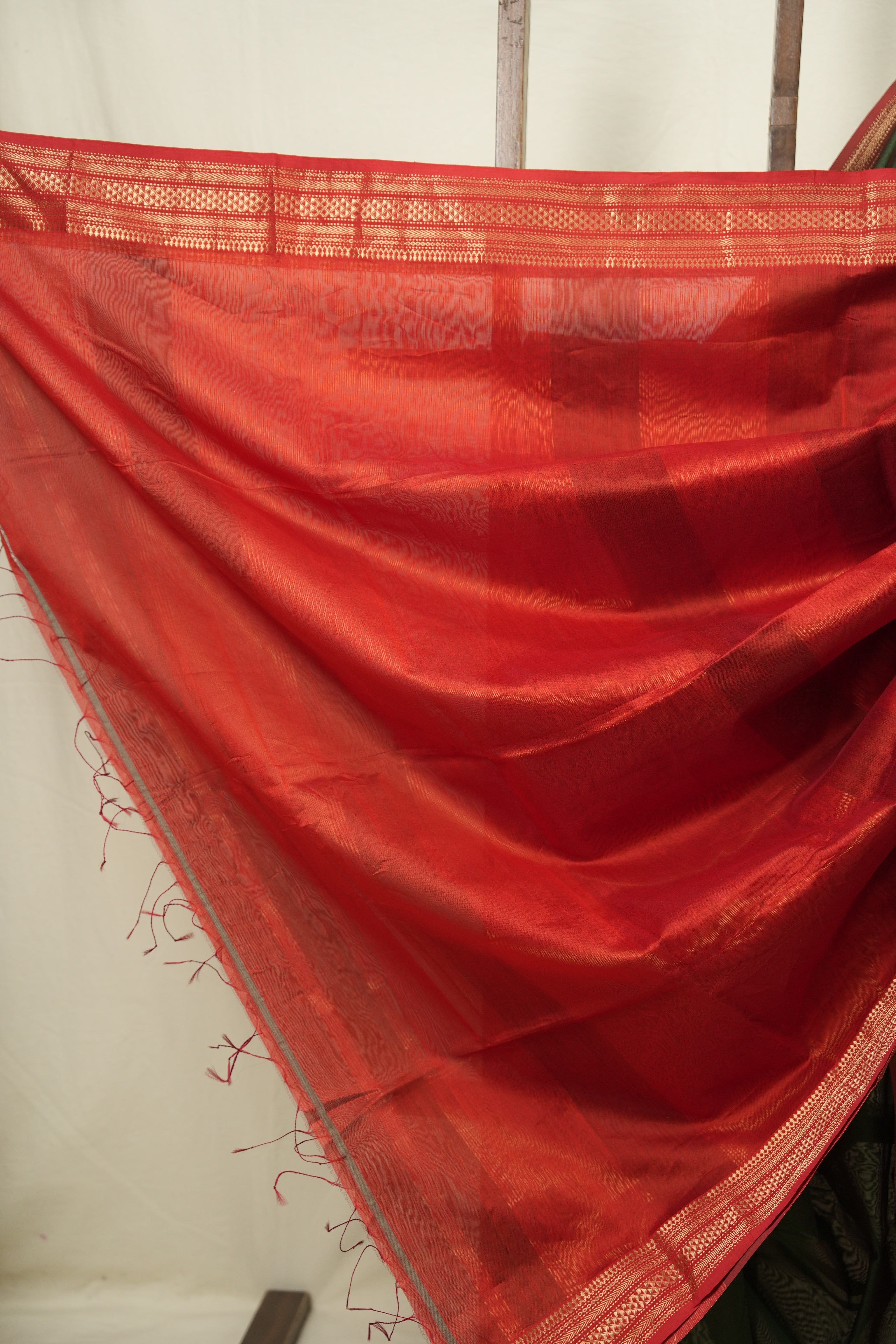 Green Maheshwari Saree - SRGMS1269
