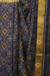 Indigo Blue Rajkot Patola Silk Saree - SRIBRPSS577