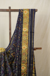 Indigo Blue Rajkot Patola Silk Saree - SRIBRPSS577