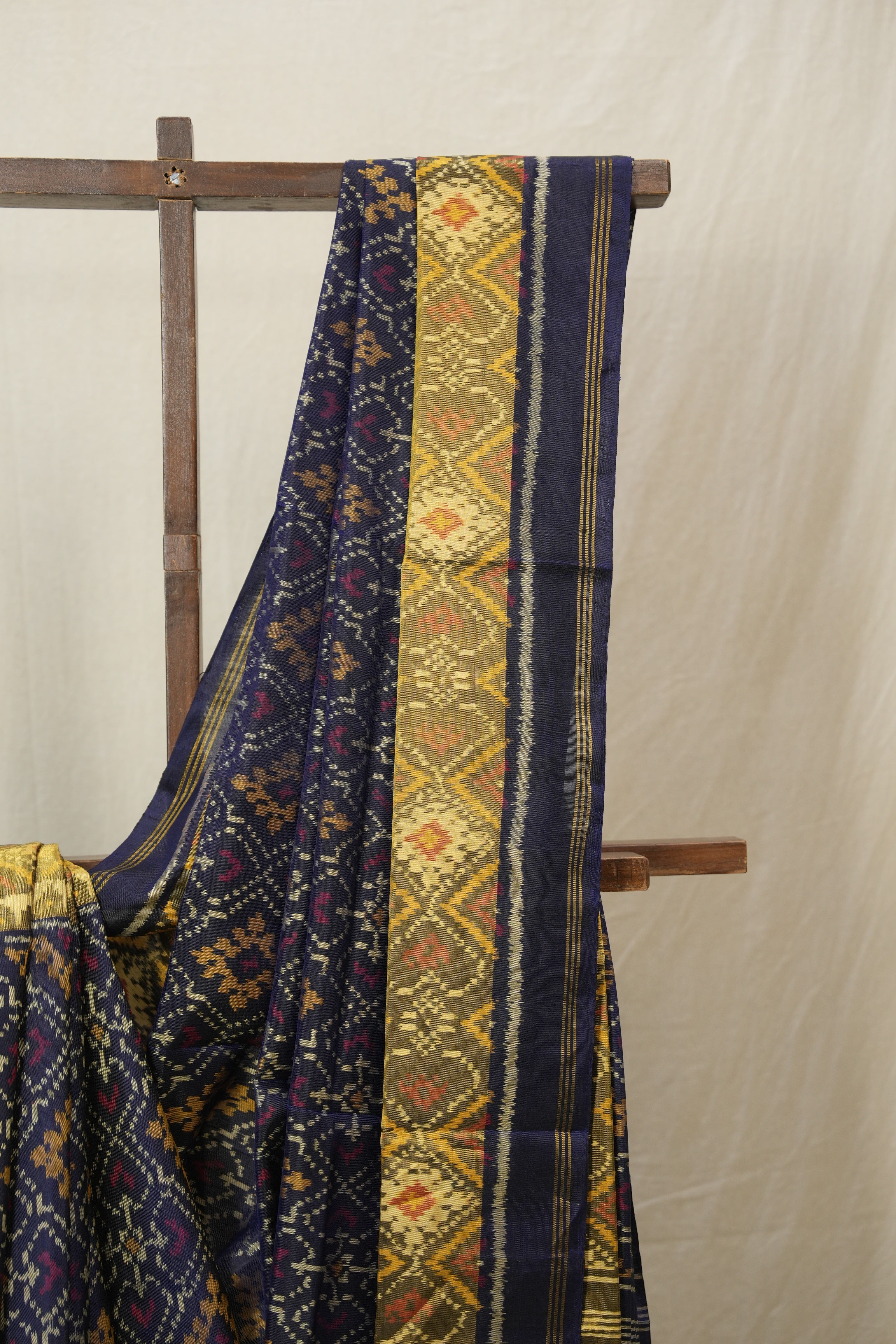 Indigo Blue Rajkot Patola Silk Saree - SRIBRPSS577