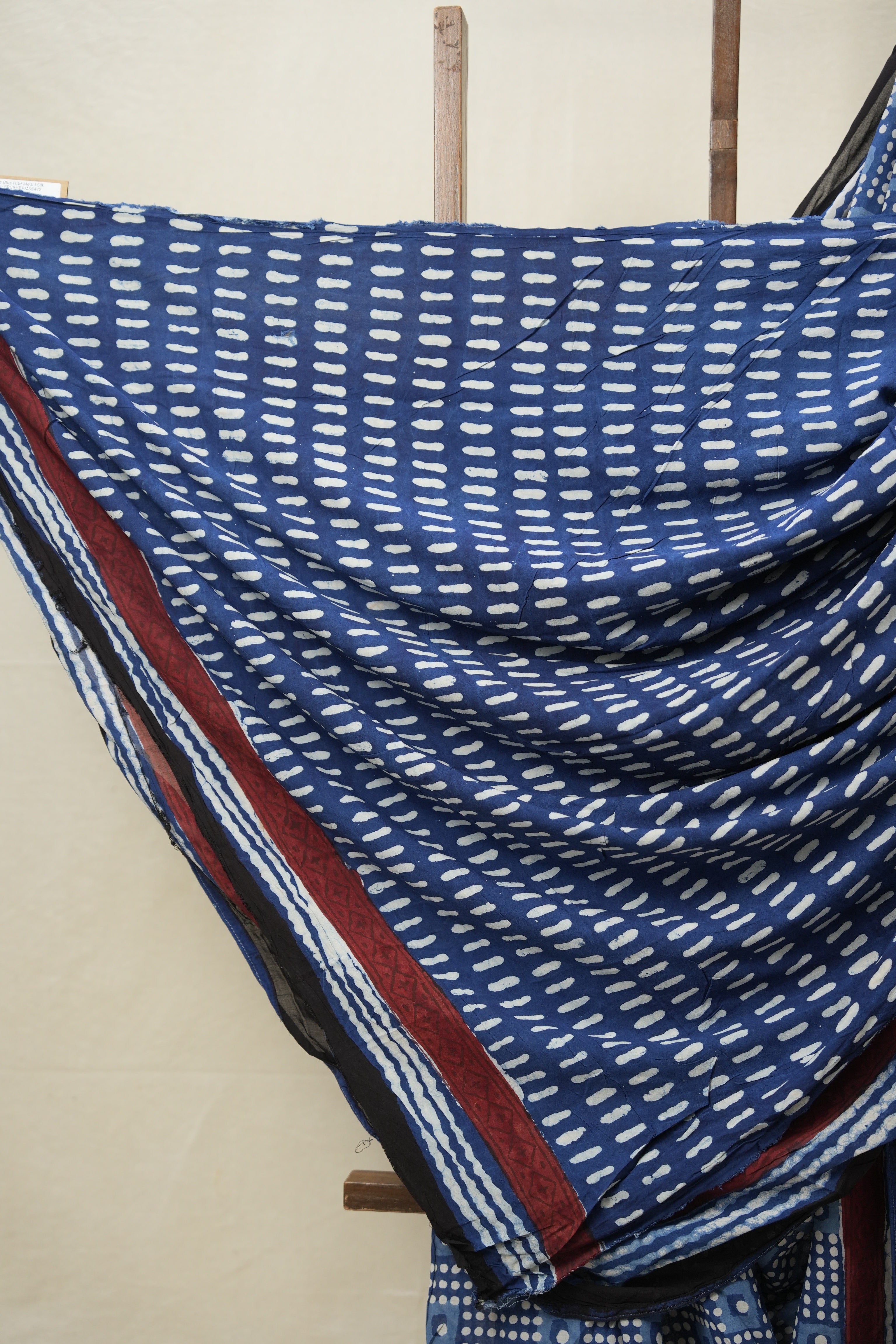 Classic Blue HBP Modal Silk Saree - SRCBHBPMSS472