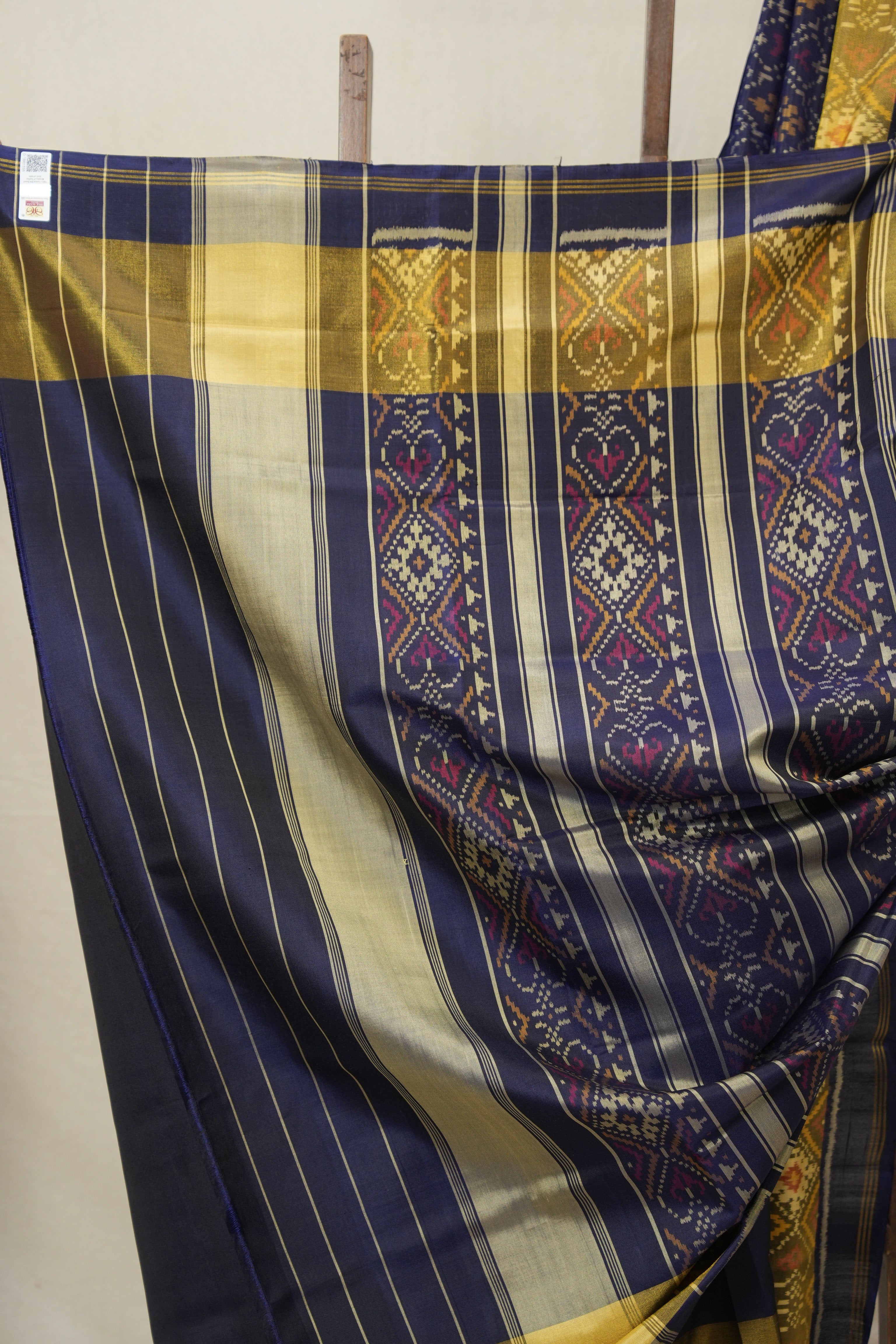 Indigo Blue Rajkot Patola Silk Saree - SRIBRPSS577