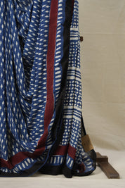 Indigo HBP Modal Silk Saree - SRIHBPMSS468
