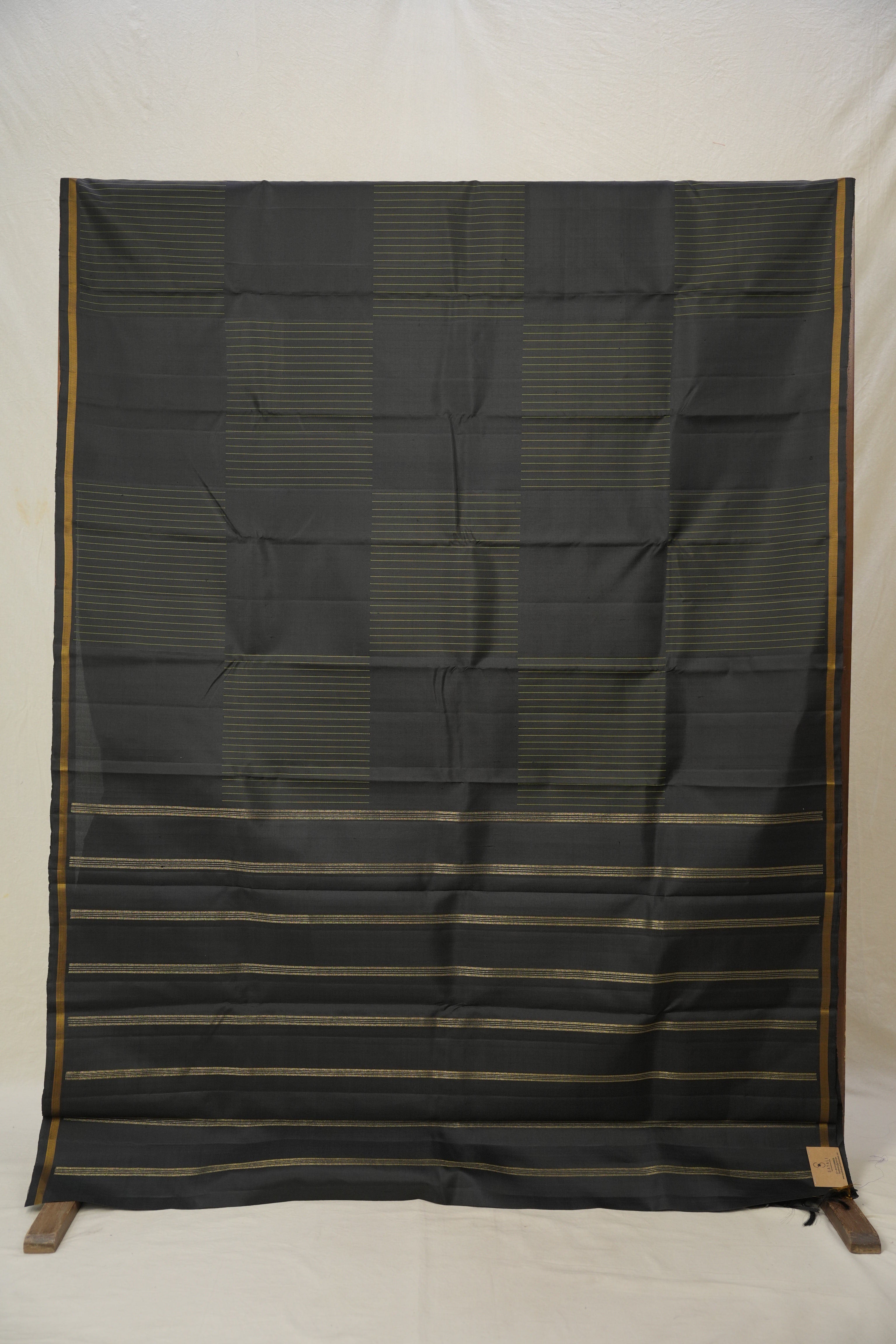 Black Kanjivaram Silk Saree - SRBKSS1038