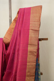 Dark Pink Raw Silk Saree - SRDPRSS815
