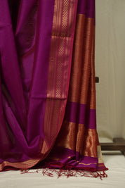 Rani Pink Maheshwari Saree - SRRPMS1271