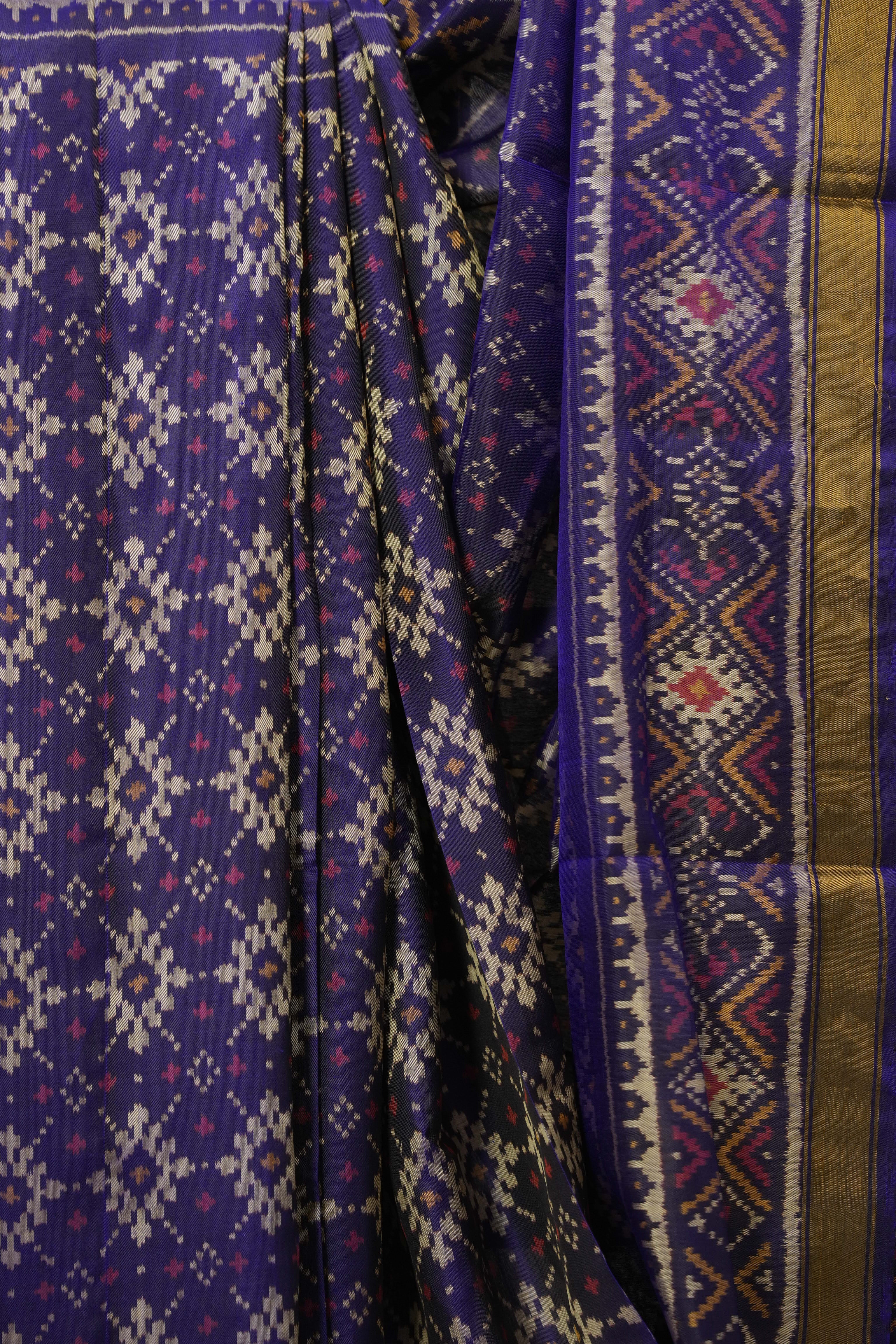 Voilet  Rajkot Patola Silk Saree - SRVRPSS575