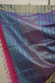 Dark Pink Raw Silk Saree - SRDPRSS815