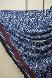 Indigo HBP Modal Silk Saree - SRIHBPMSS468
