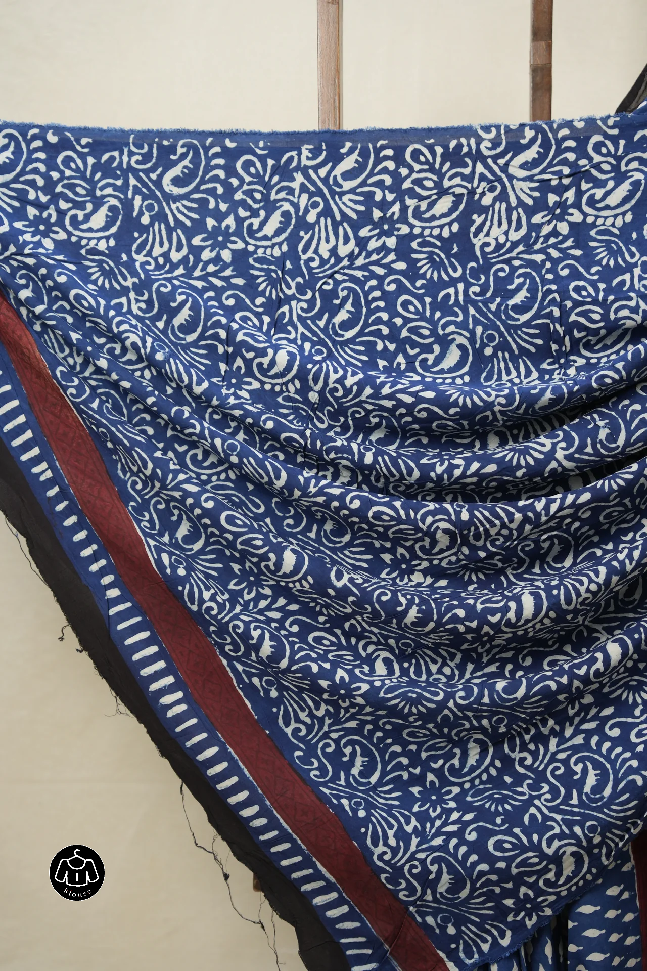 Indigo HBP Modal Silk Saree - SRIHBPMSS468