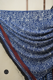 Indigo HBP Modal Silk Saree - SRIHBPMSS468