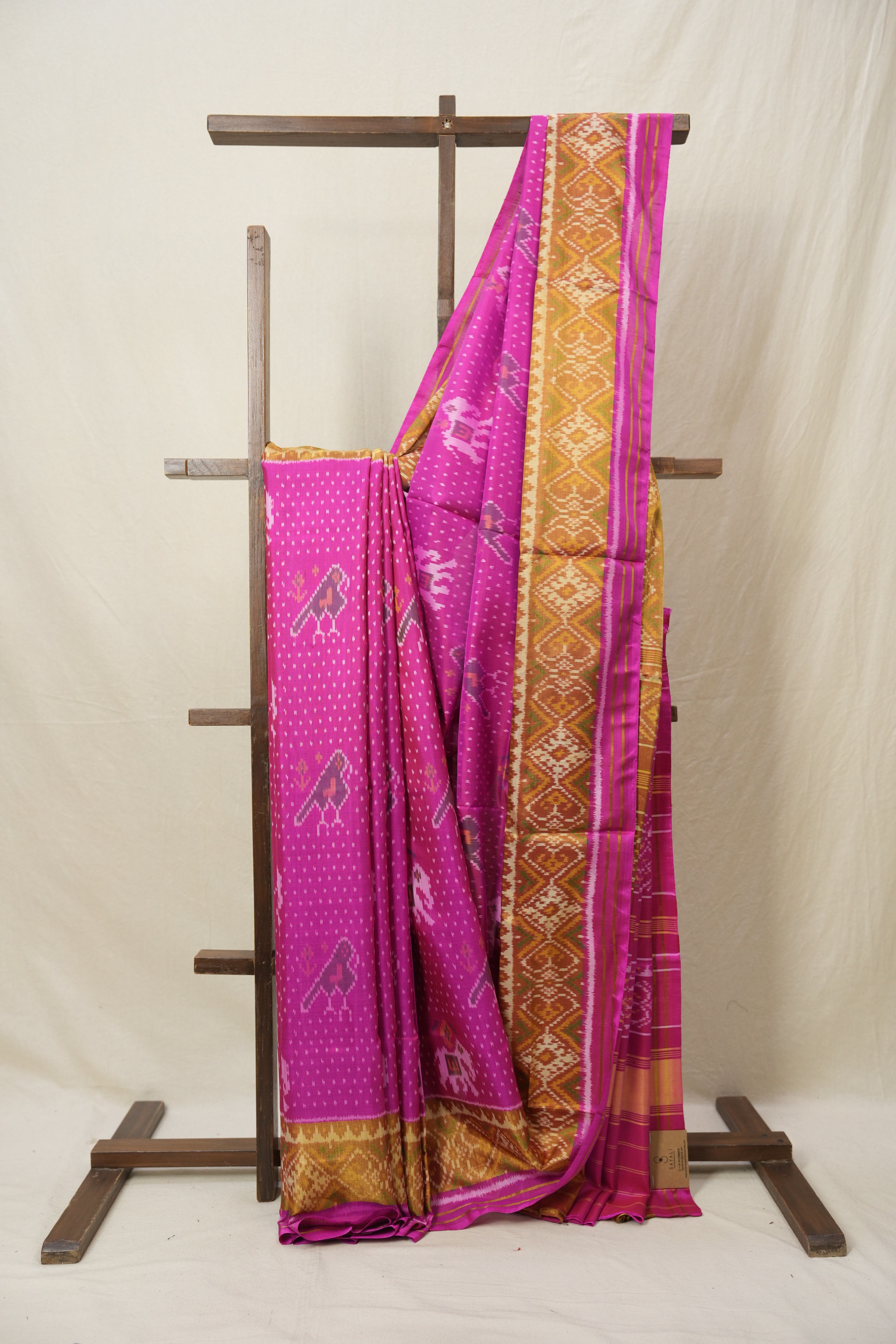 Pink Rajkot Patola Silk Saree - SRPRPSS576