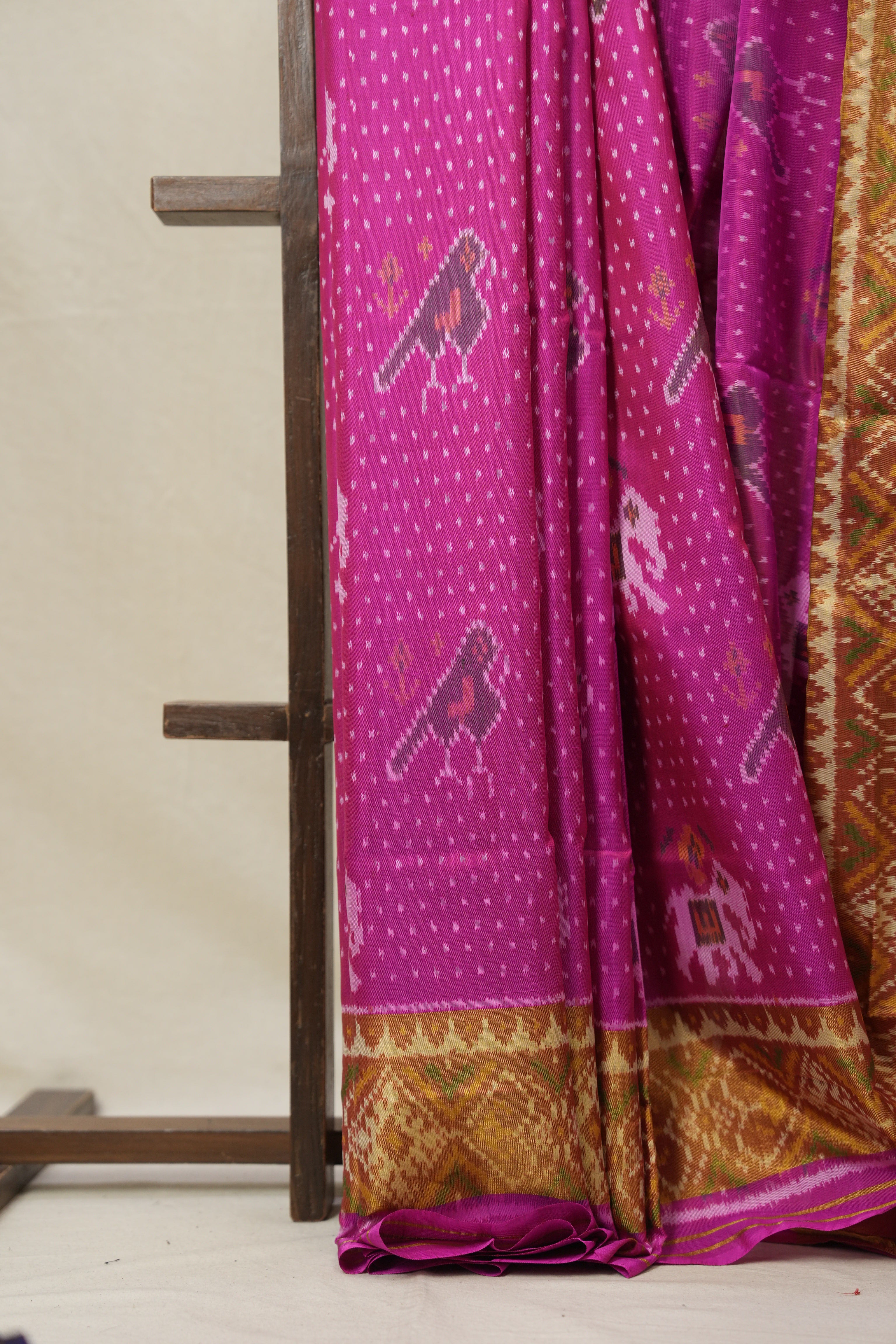 Pink Rajkot Patola Silk Saree - SRPRPSS576