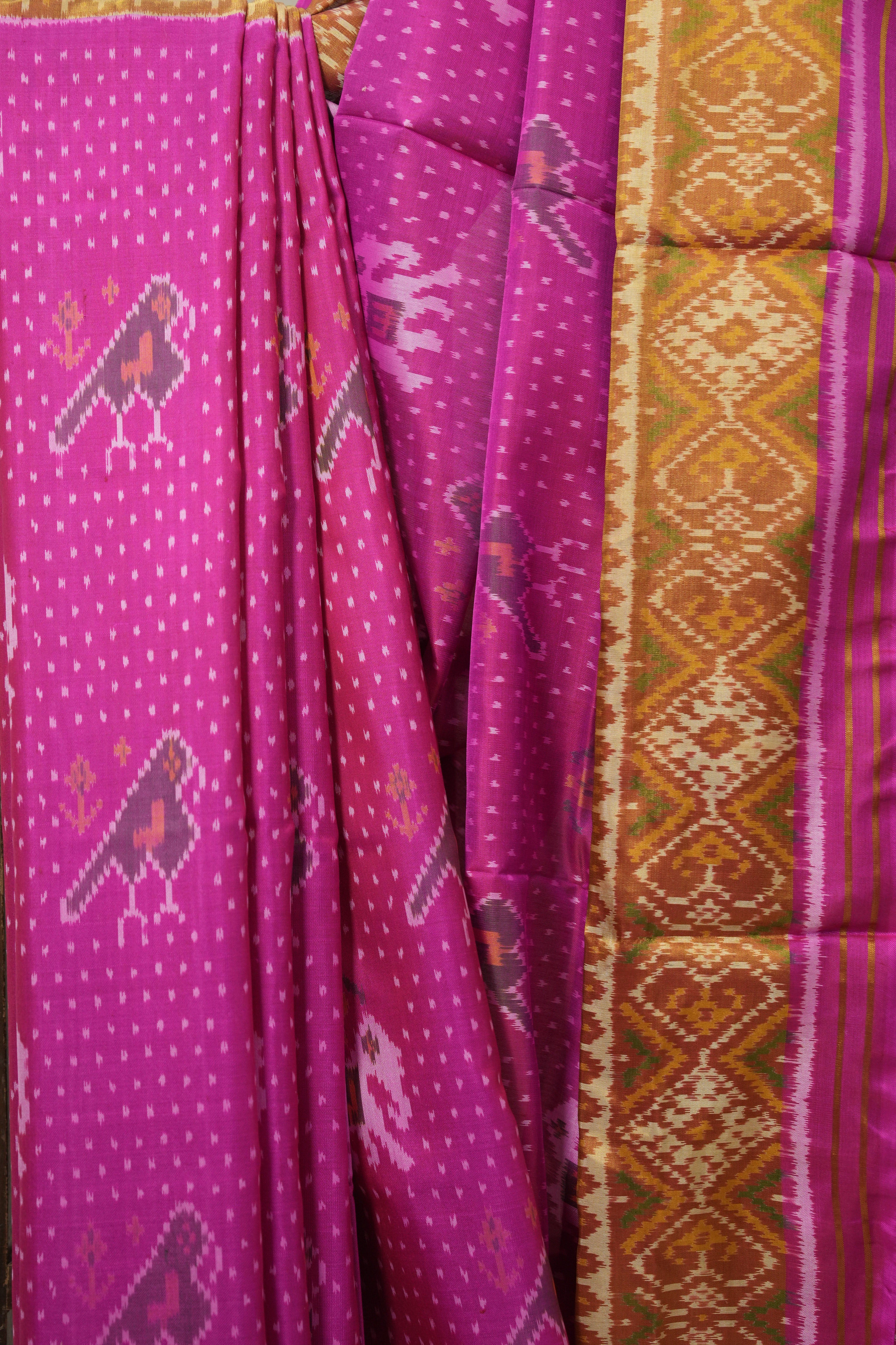 Pink Rajkot Patola Silk Saree - SRPRPSS576