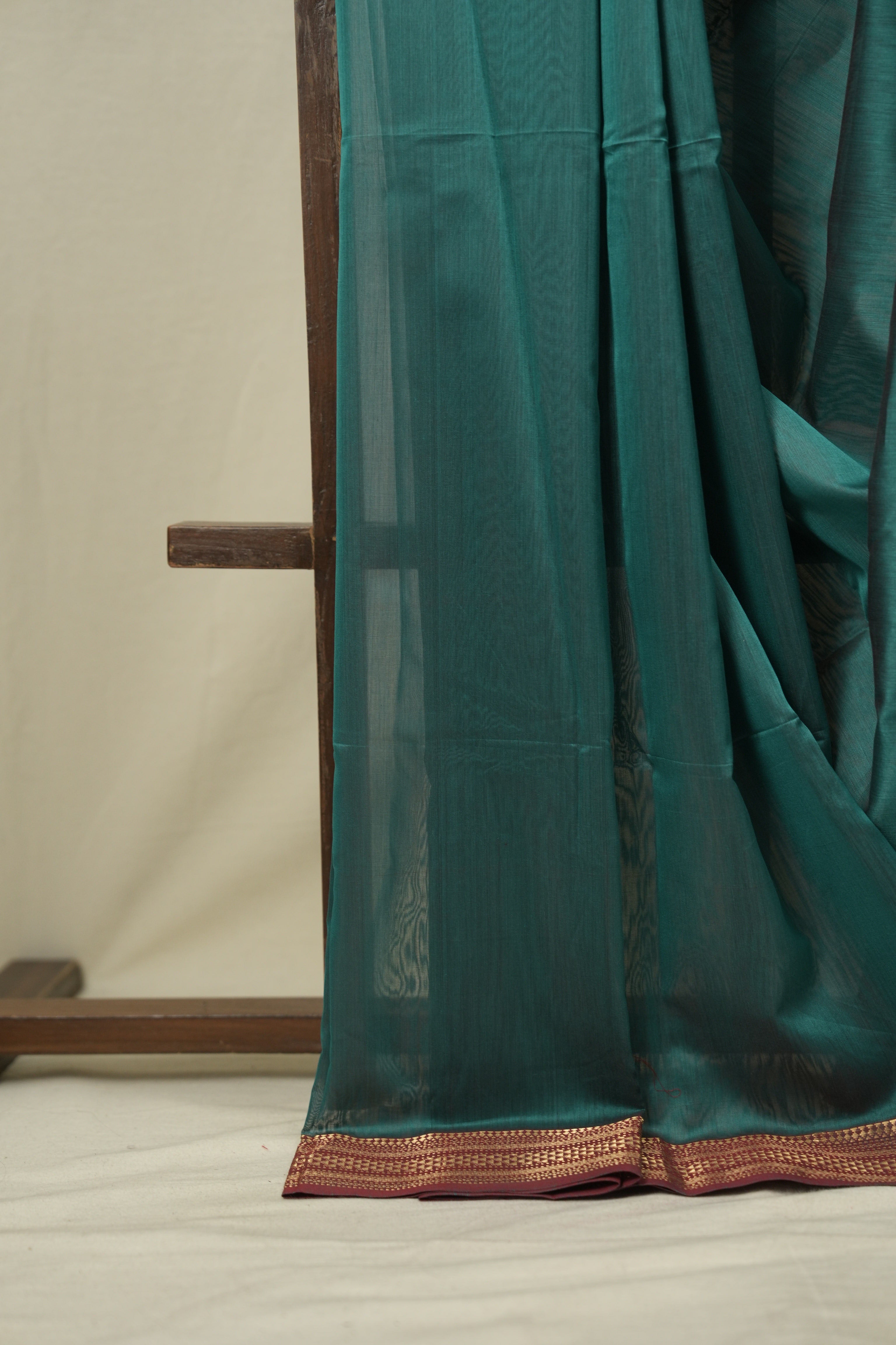 Green Maheshwari Saree - SRGMS1272