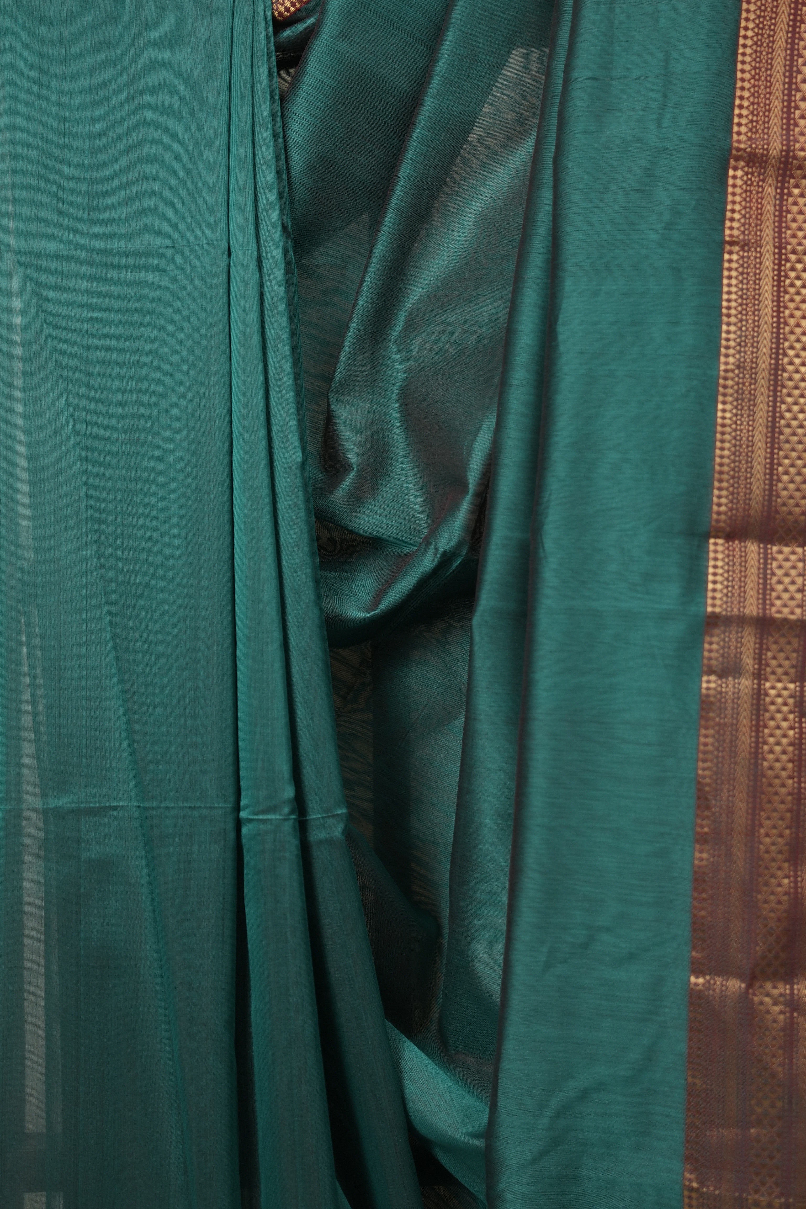 Green Maheshwari Saree - SRGMS1272