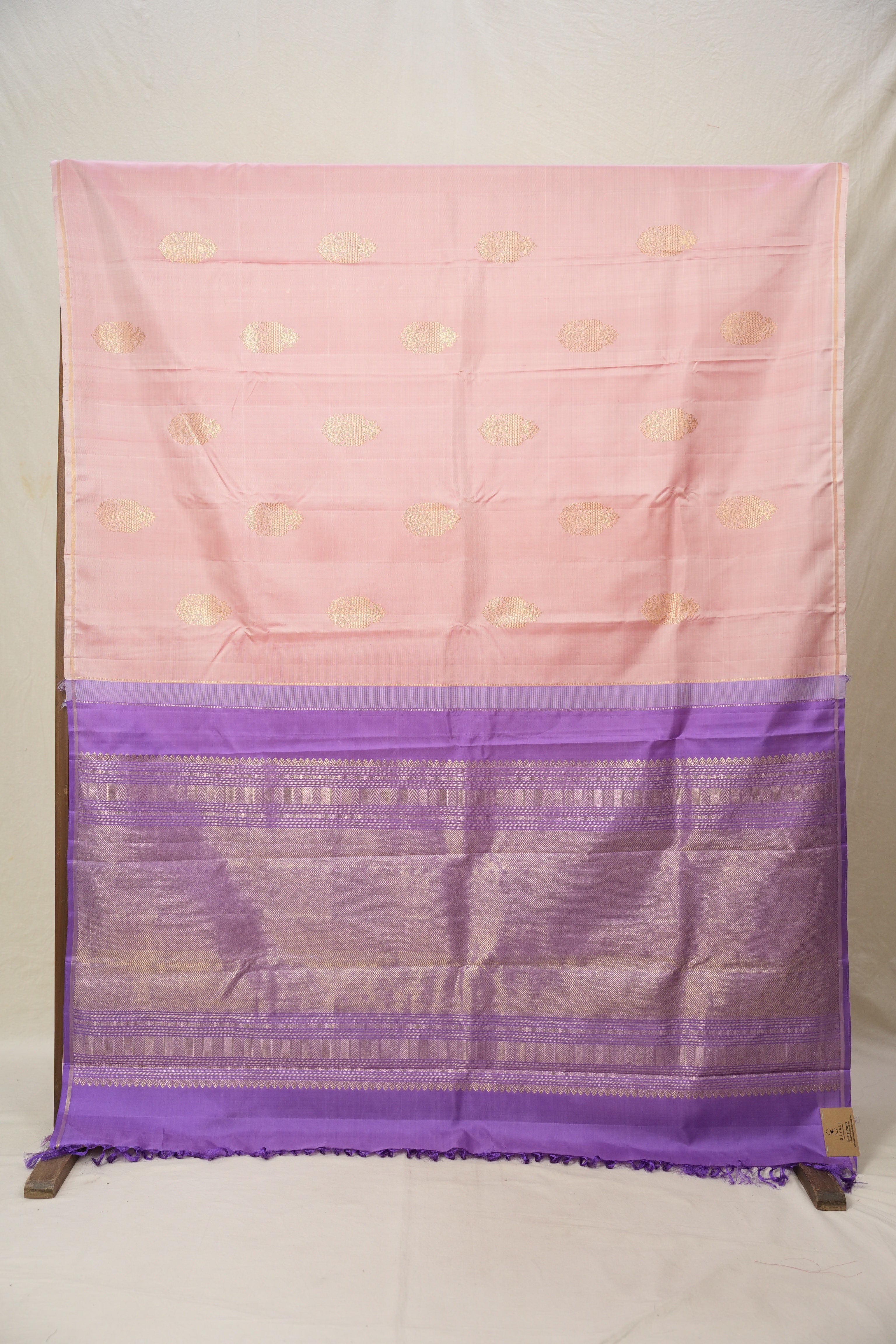 Pastel Pink Kanjivaram Silk Saree - SRPPKSS1049