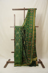 Green Rajkot Patola Silk Saree - SRGRPSS573
