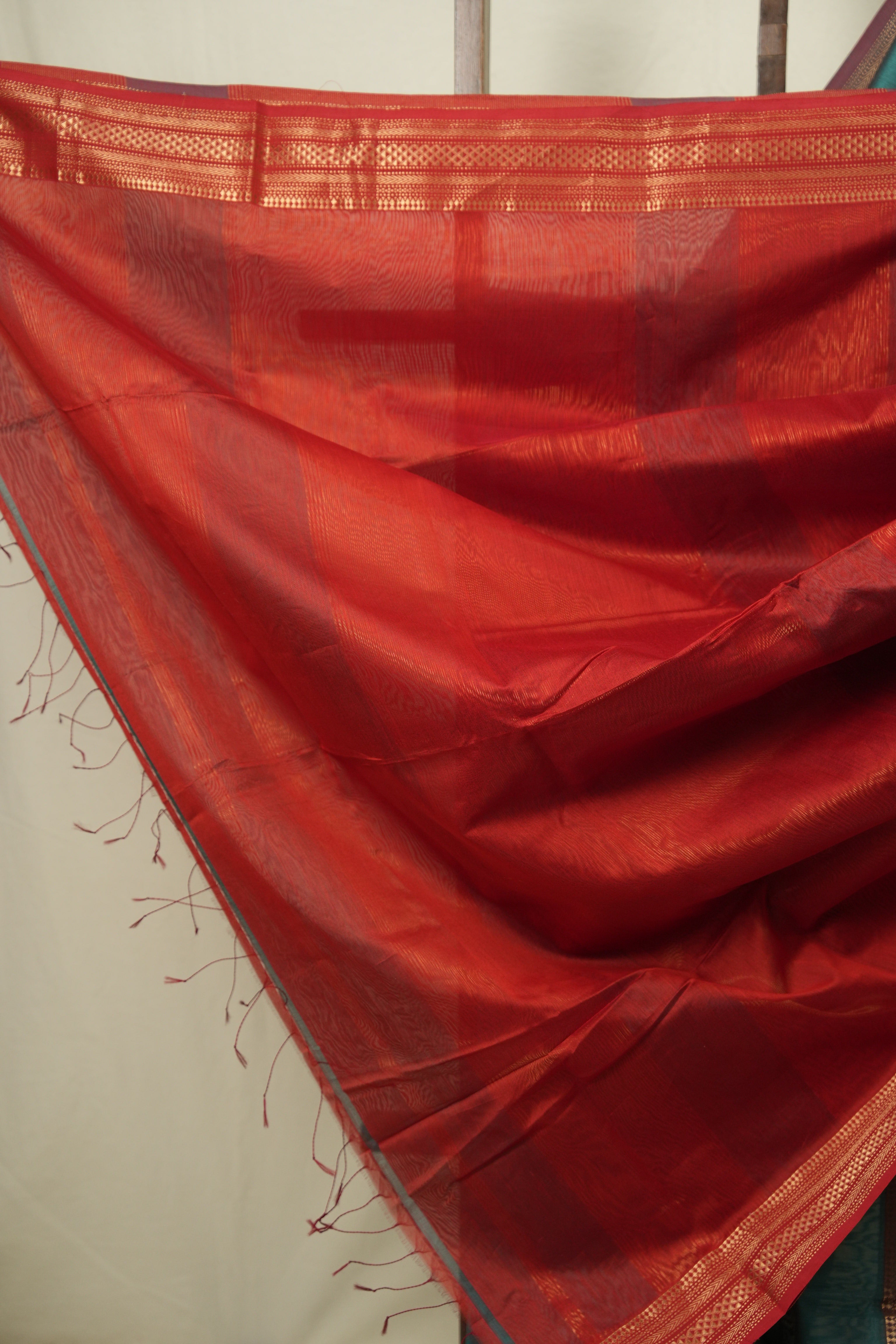 Green Maheshwari Saree - SRGMS1272
