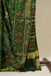 Green Rajkot Patola Silk Saree - SRGRPSS573