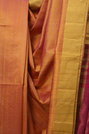 Two Tone Orange Raw Silk Saree - SRTTORSS817