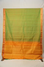 Two Tone Green Kanjivaram Silk Saree - SRTTGKSS1057