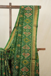 Green Rajkot Patola Silk Saree - SRGRPSS573