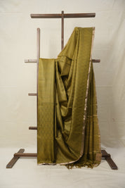 Mehendi Green Tussar Silk Saree - SRMGTSS1574