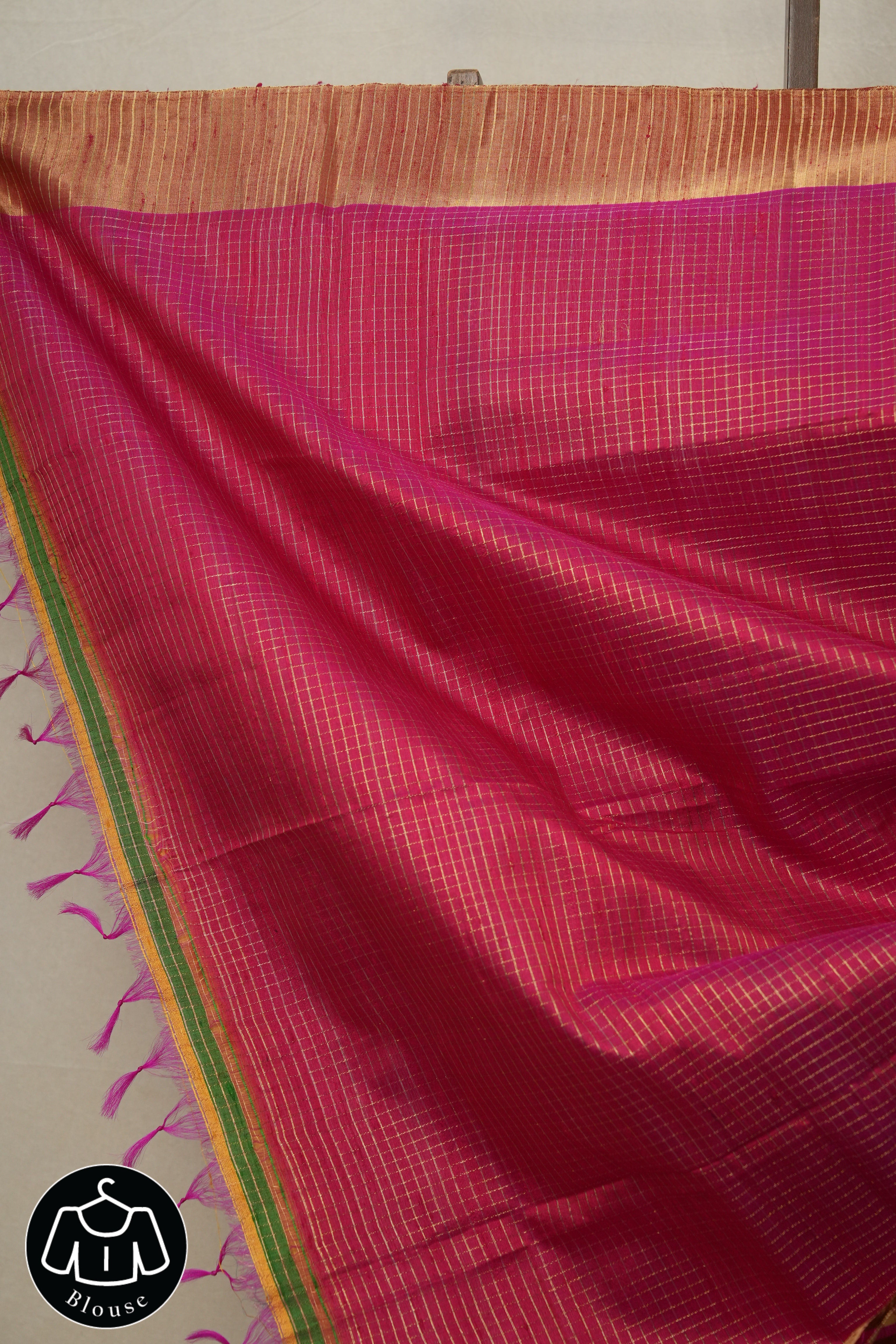 Two Tone Orange Raw Silk Saree - SRTTORSS817