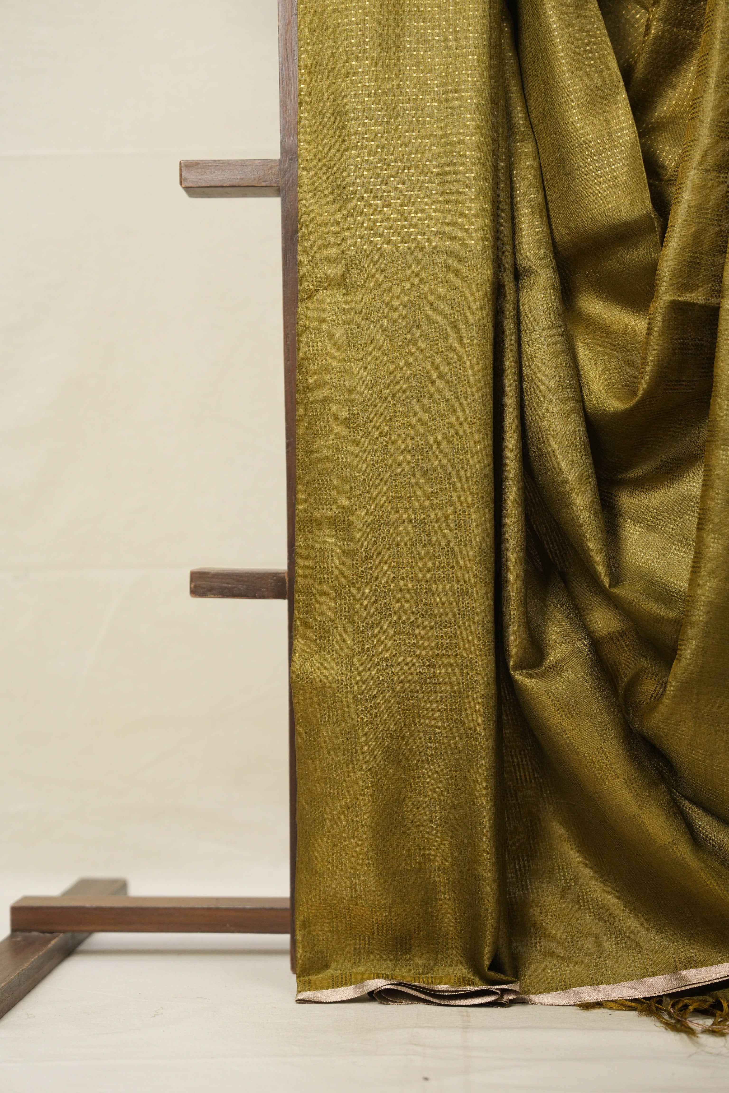 Mehendi Green Tussar Silk Saree - SRMGTSS1574